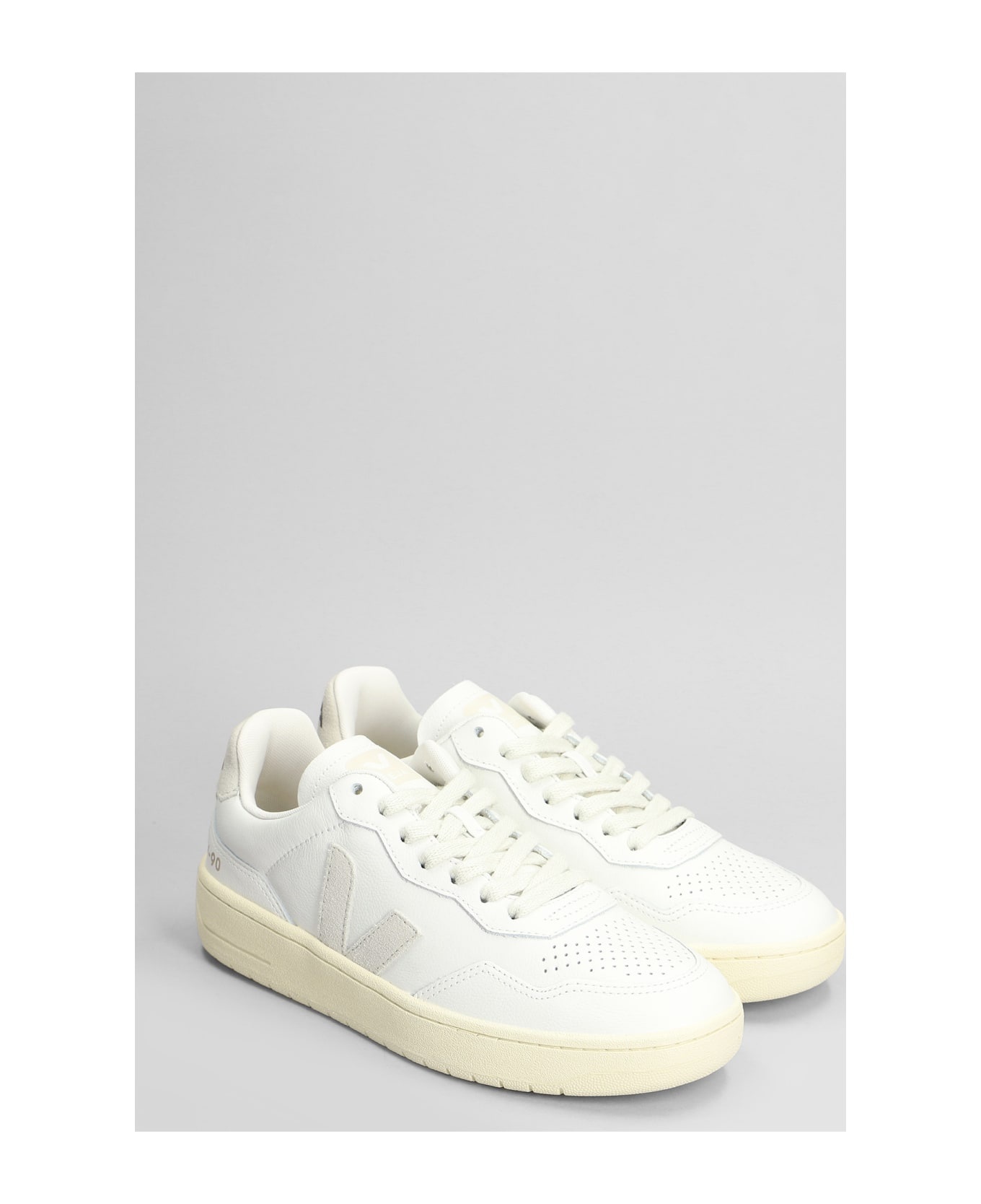 V-90 Sneakers In White Leather - 2