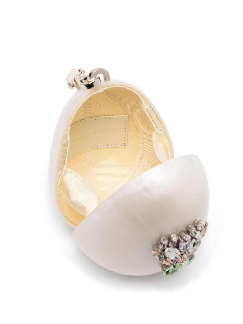 micro Pearl Egg clutch bag 5