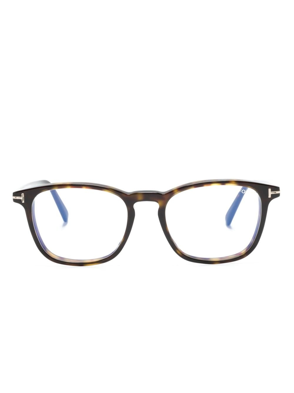 tortoiseshell square-frame glasses - 1