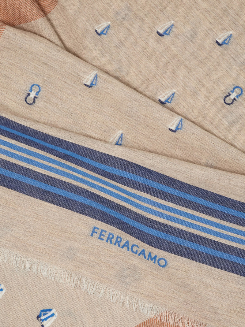 FERRAGAMO Jacquard scarf outlook
