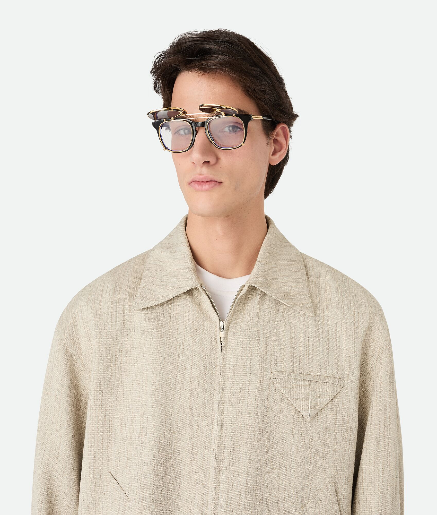 Classic Square Clip On Sunglasses - 6