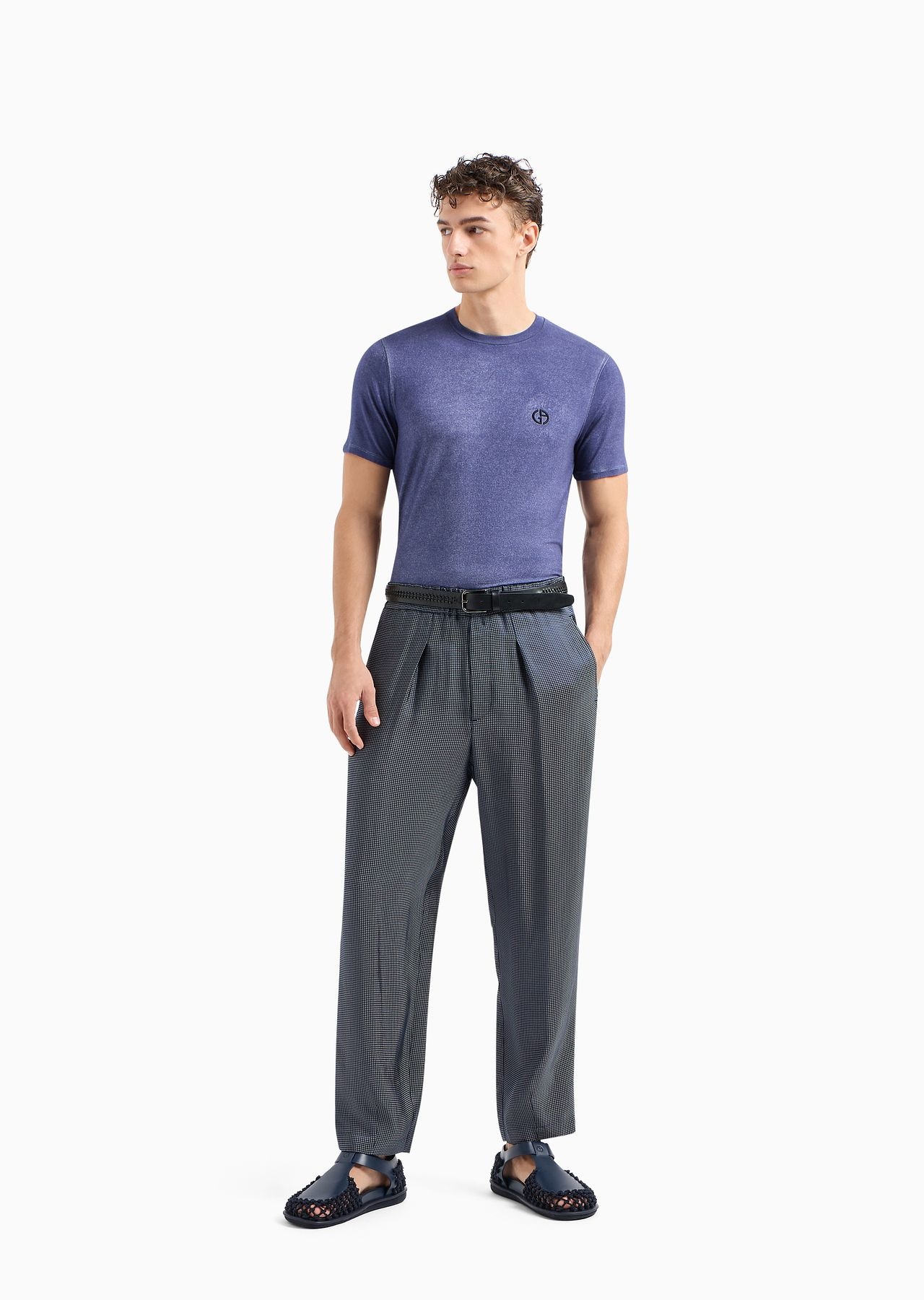 Modal blend jersey crew-neck T-shirt - 4