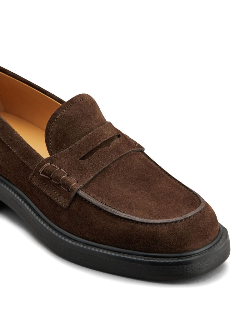 penny-slot suede loafers - 5