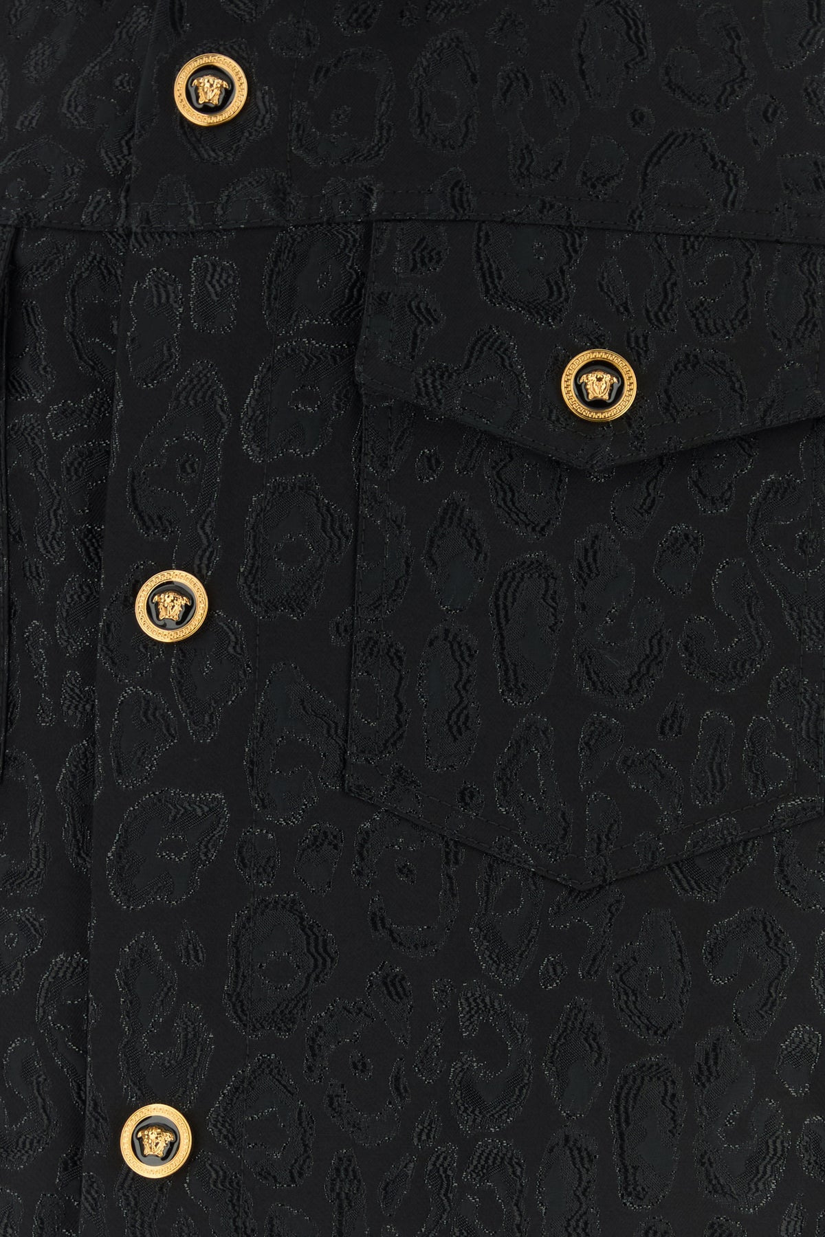 Black jacquard shirt - 3