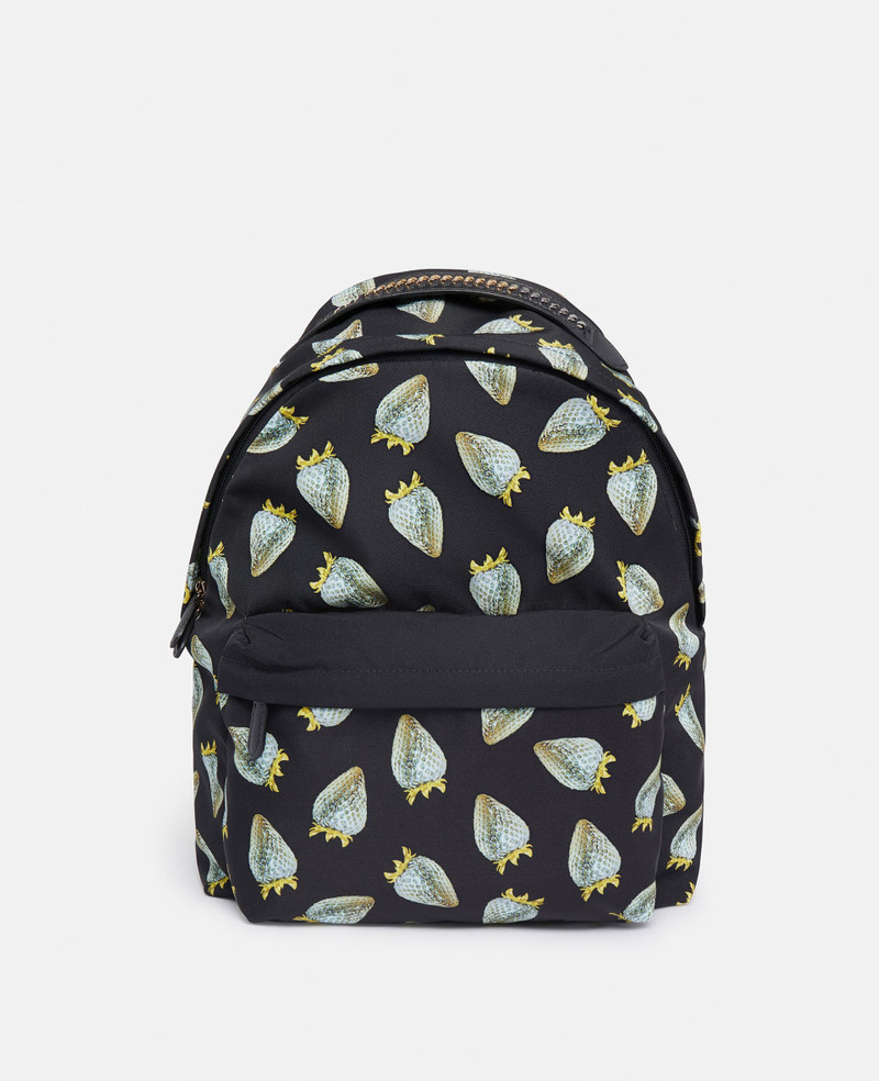 Strawberry-Print Regenerated Nylon Rucksack 1