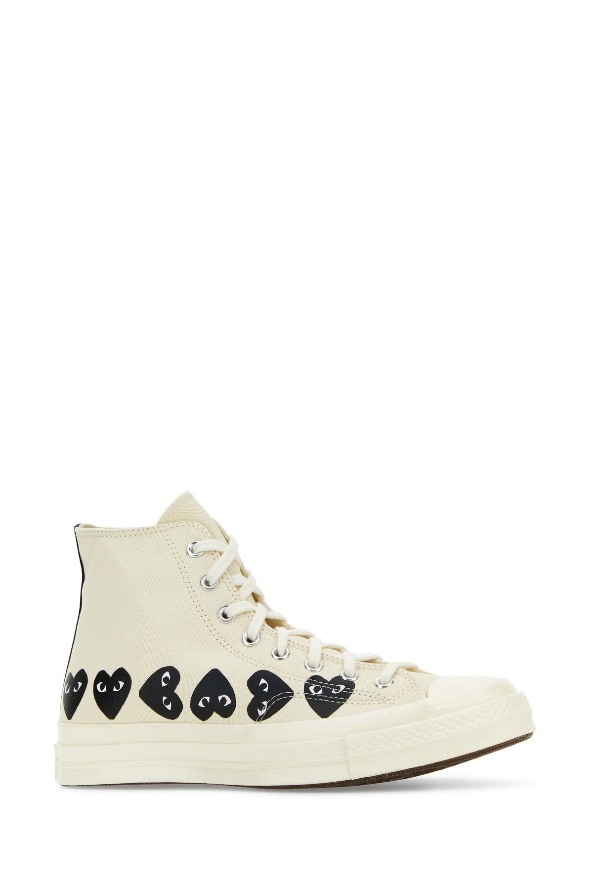 Ivory canvas Comme Des Garçons X Converse sneakers - 2