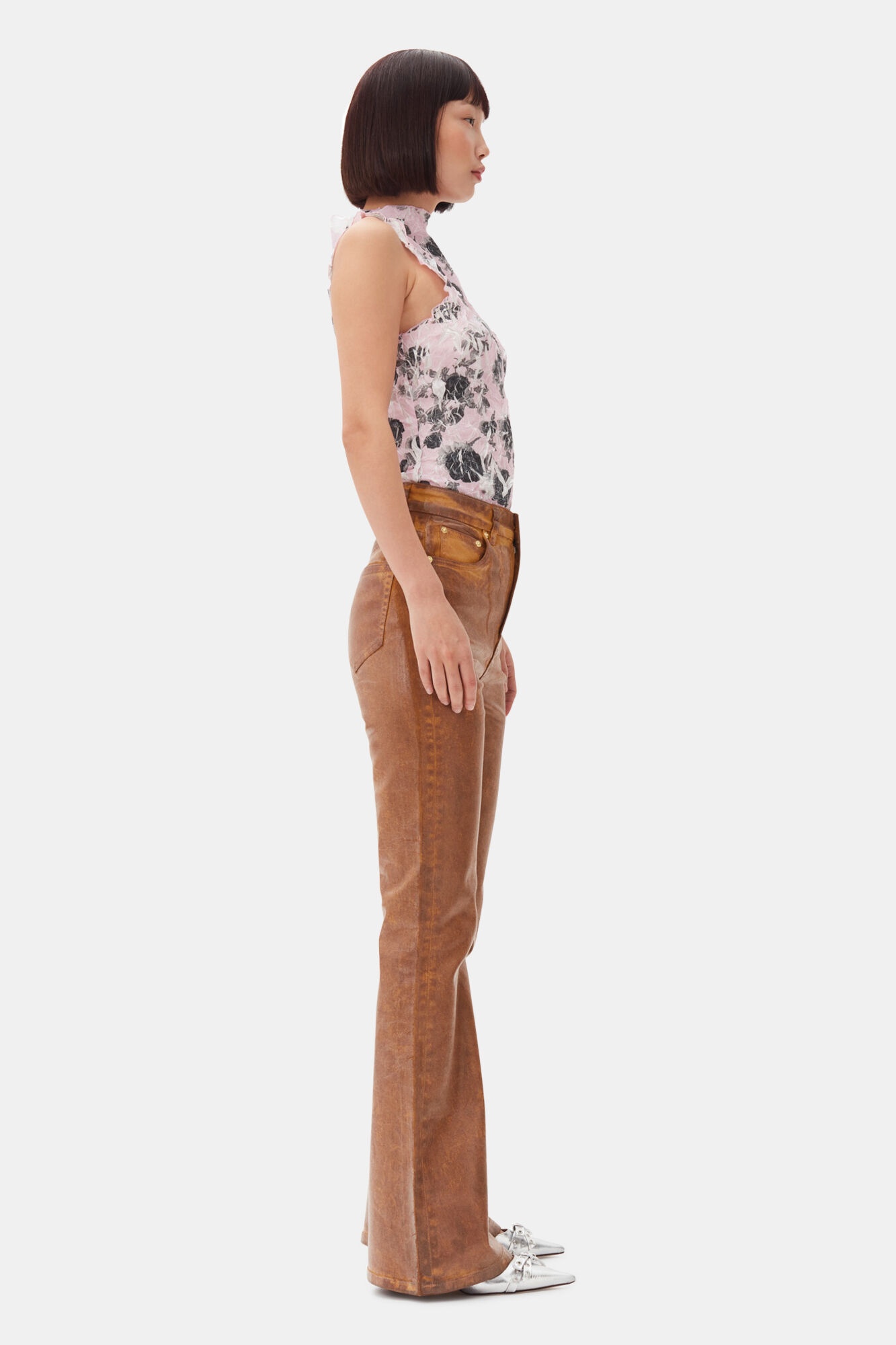 PINK FLORAL PRINTED TOP - 4