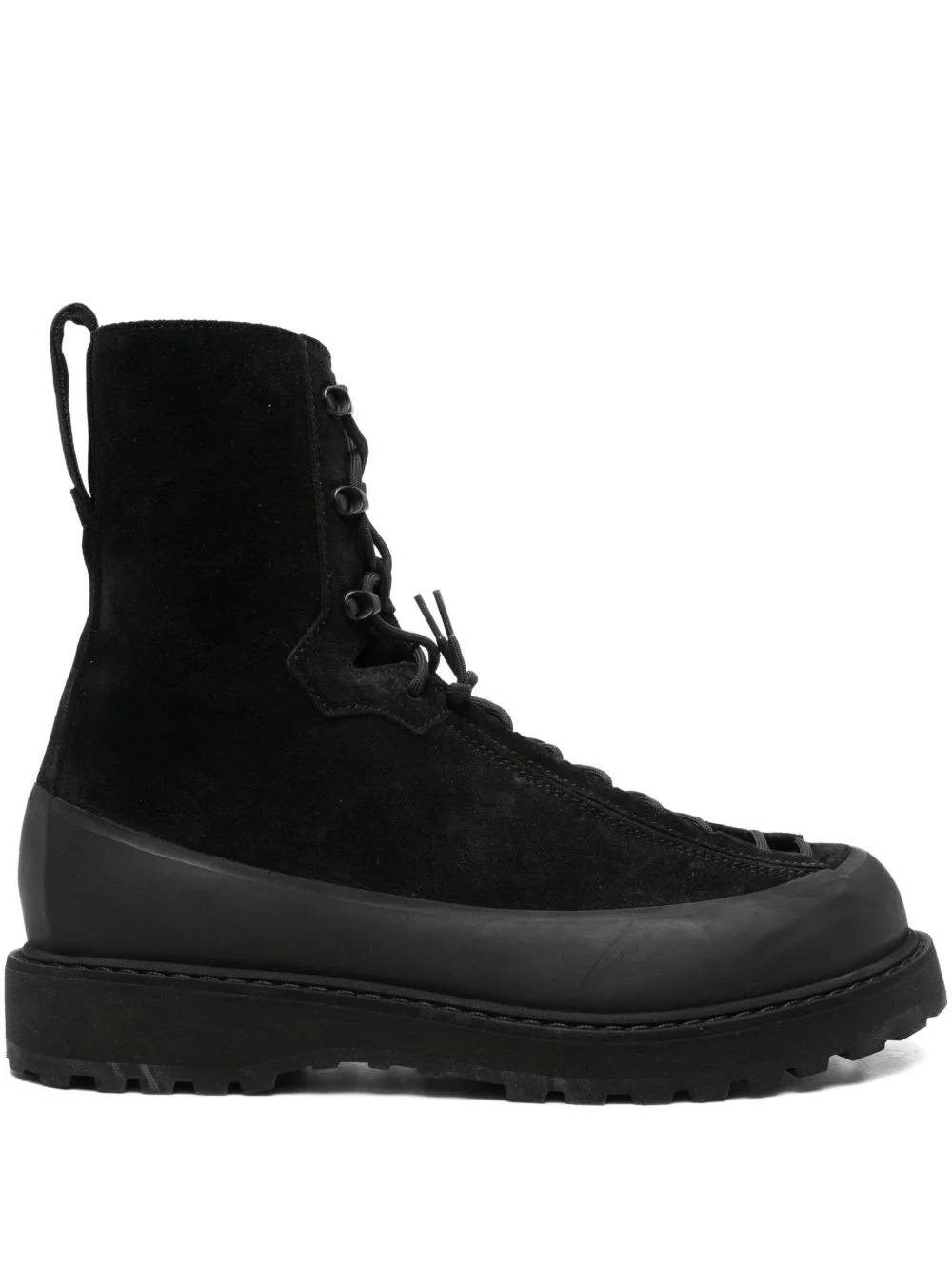lace-up suede boots - 1