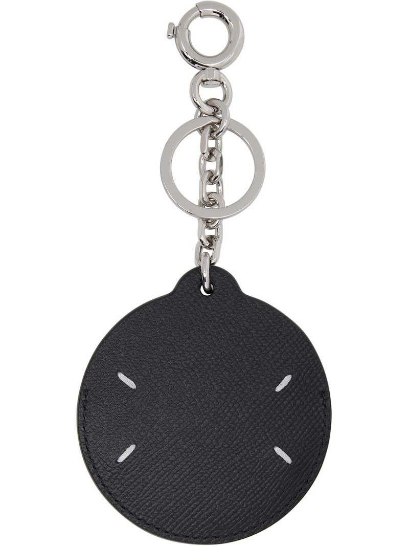 Maison Margiela Black Circular Keychain outlook