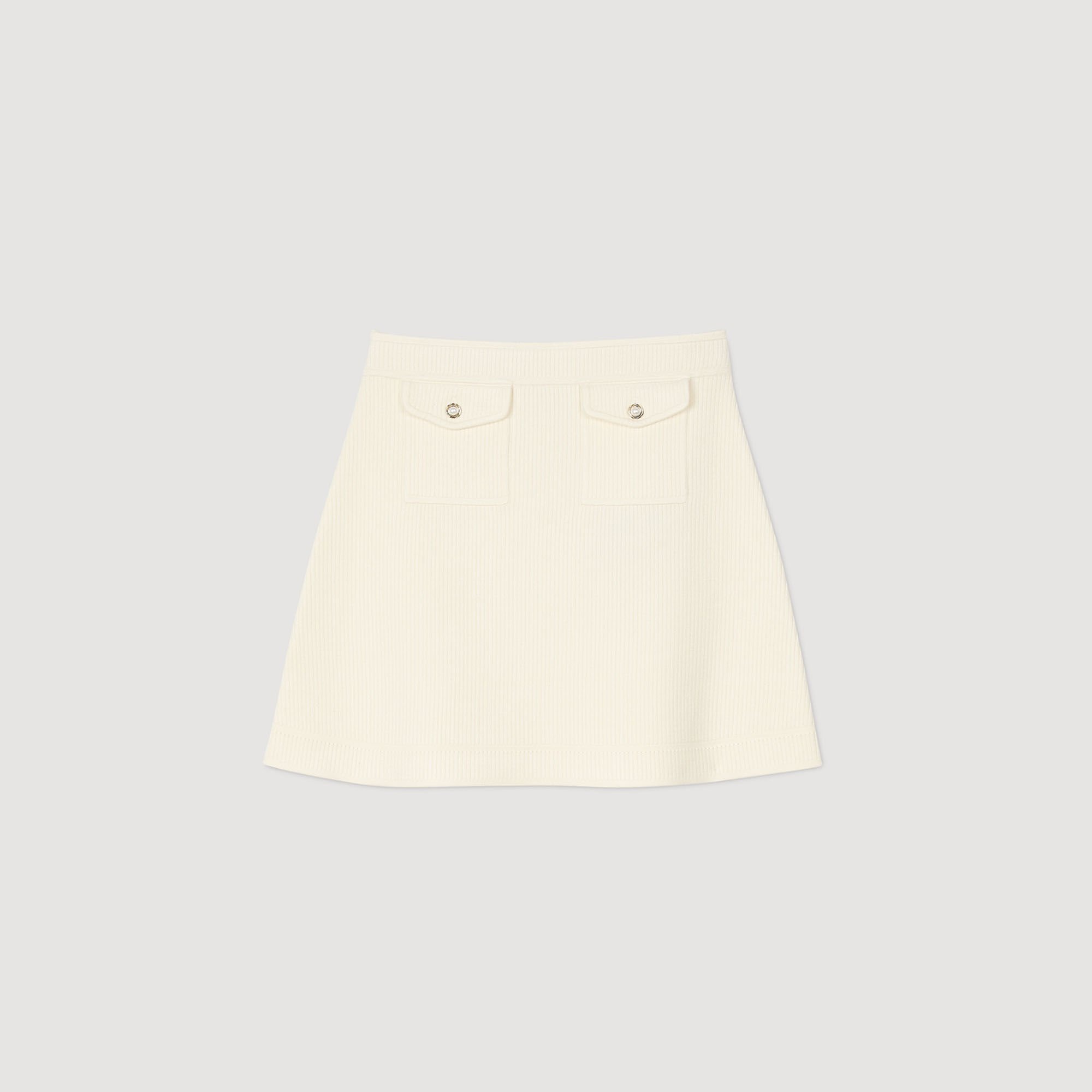 MINI RIB-KNIT SKIRT - 6