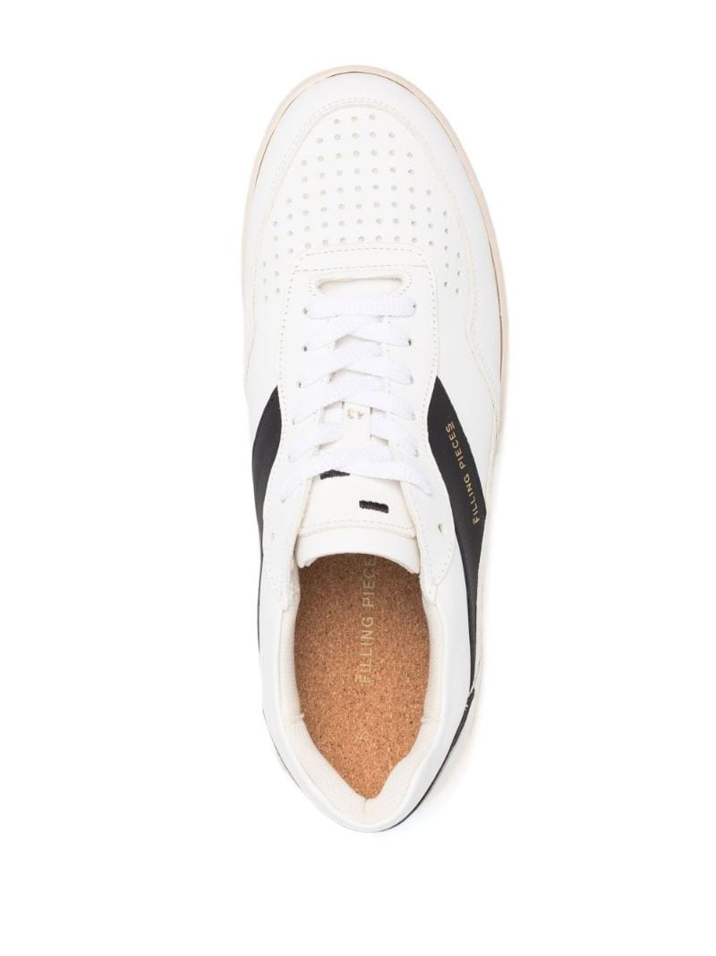 logo-print low-top sneakers - 7