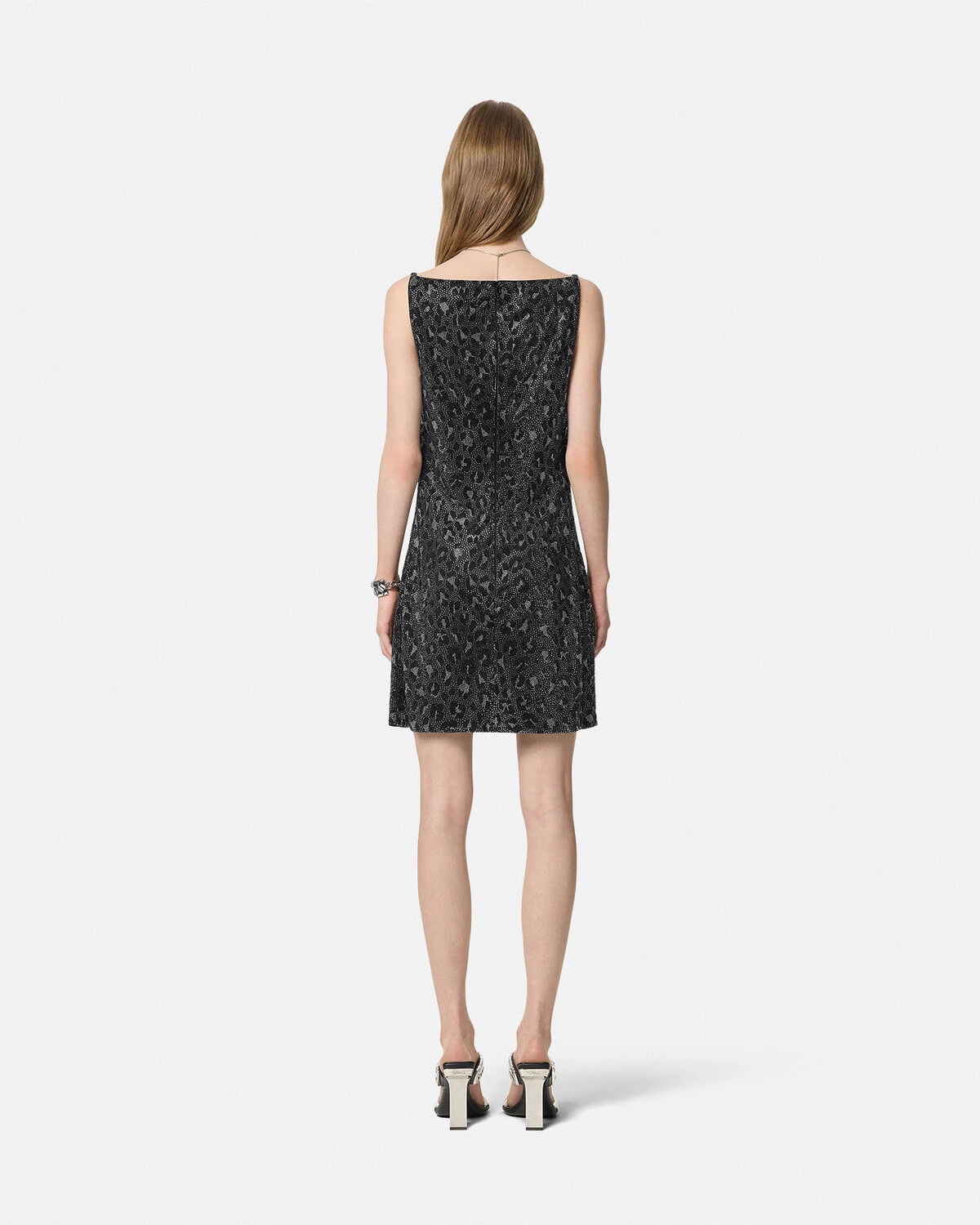 Crystal Leopard Slip Mini Dress - 5