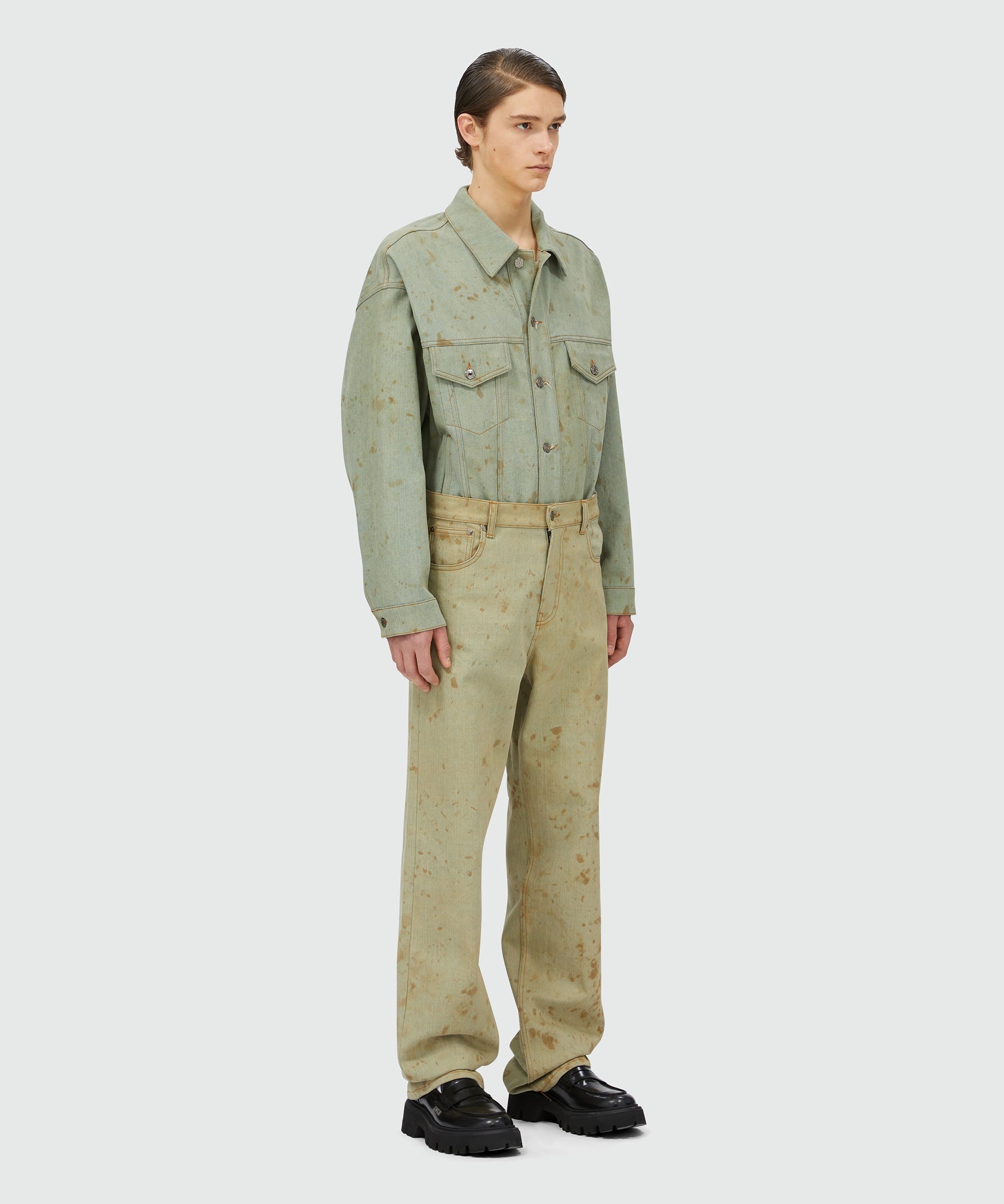 Tea-dyed denim jacket - 4
