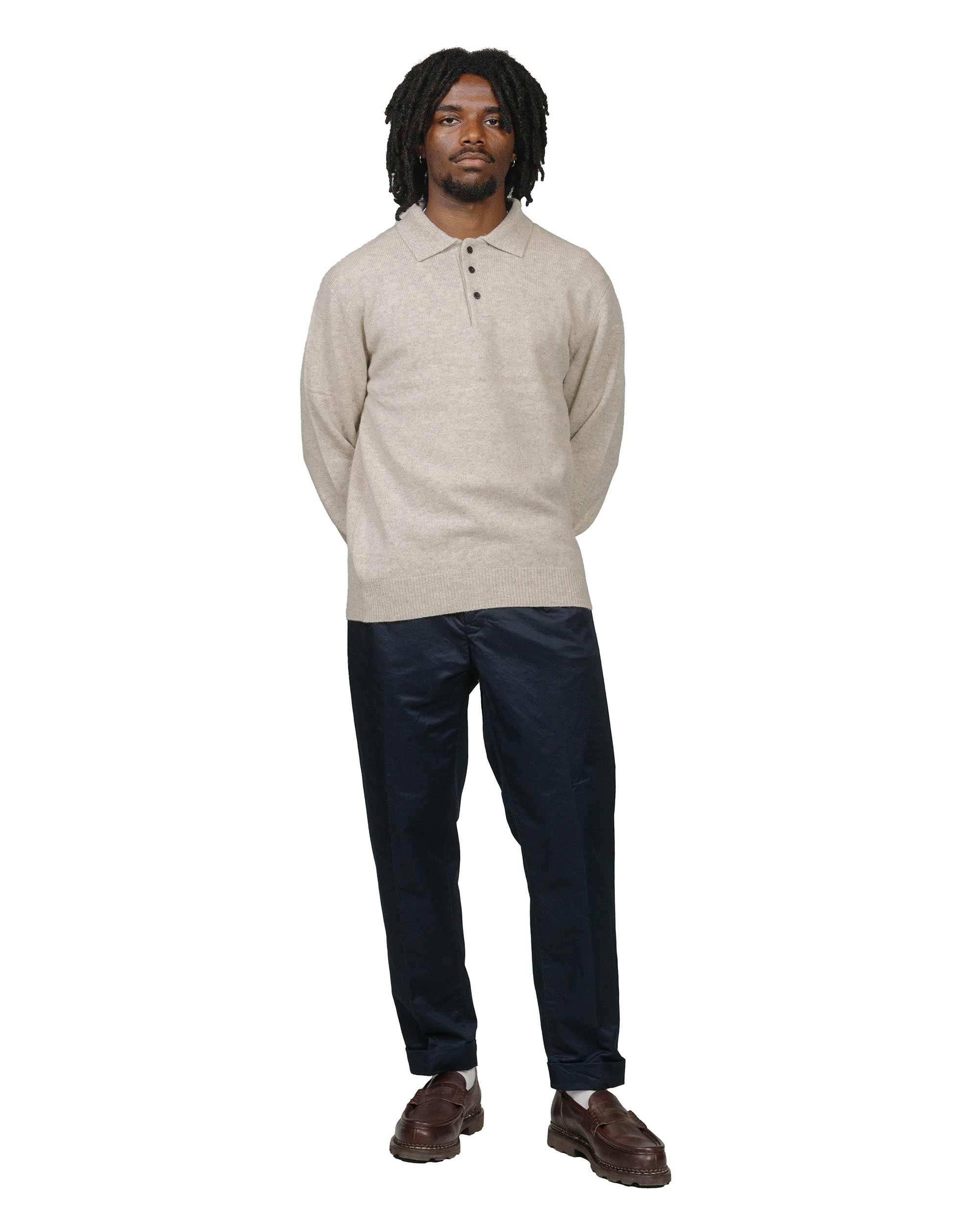 Knit Polo 9G Beige - 4