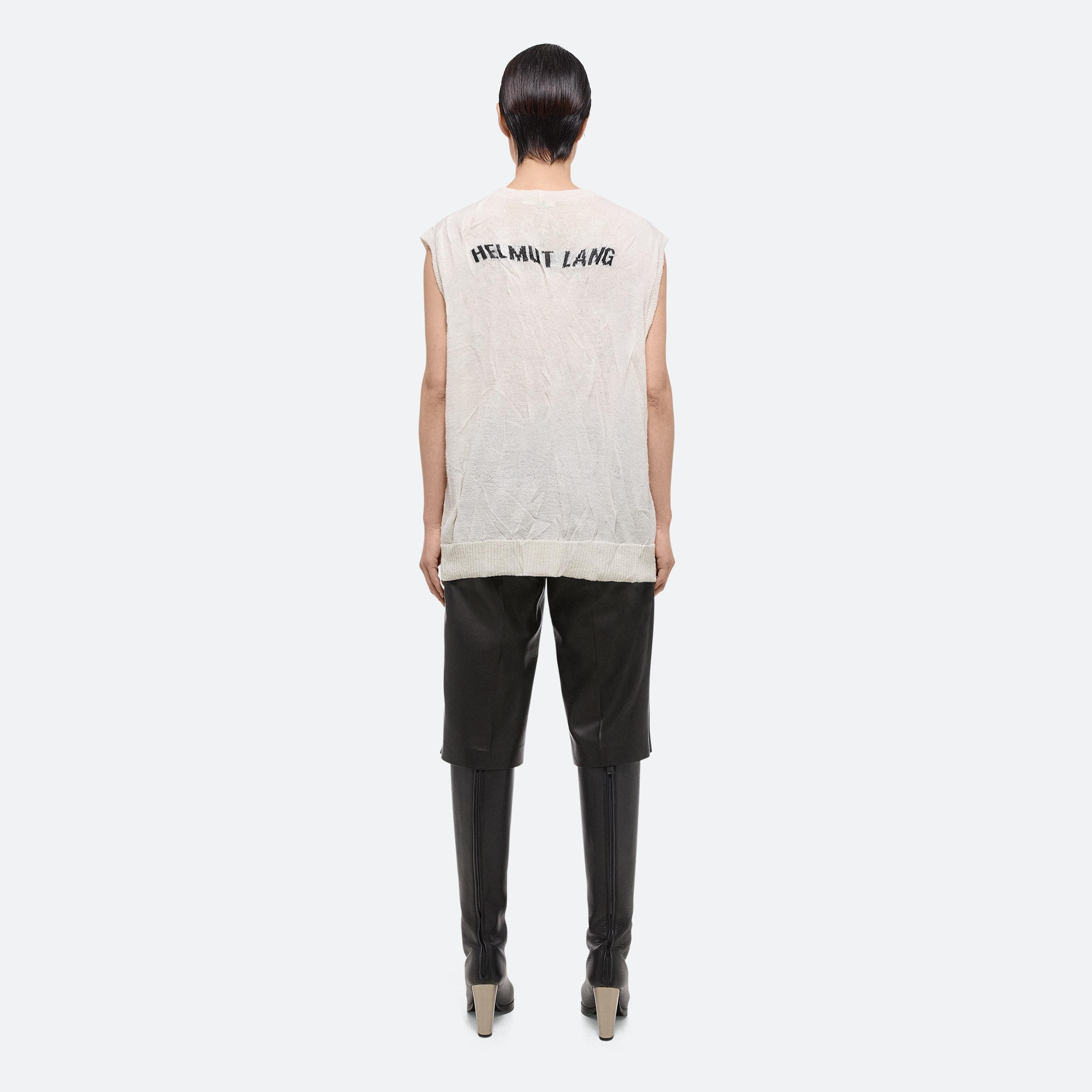 SLEEVELESS CRUSHED KNIT TOP - 9
