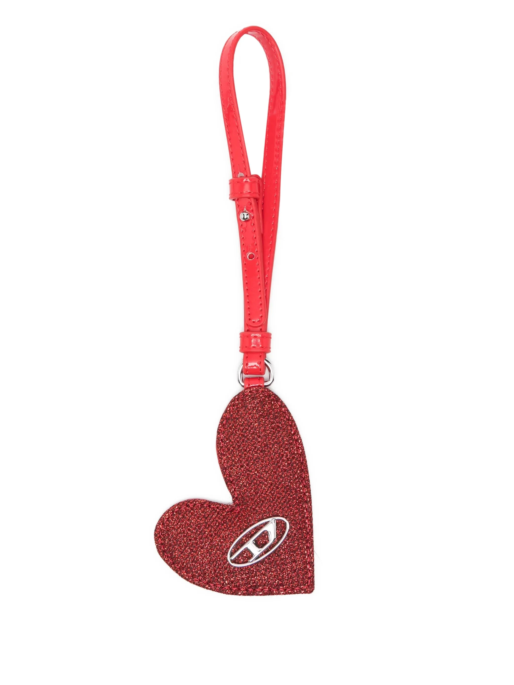 Diesel Play Mirror Heart-logo Charm - 1