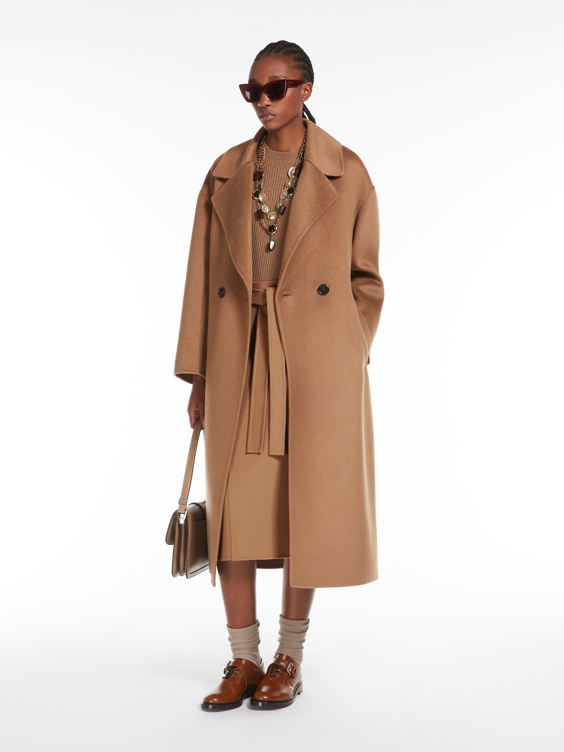コート 'S MAX MARA MANUELE COAT IN WOOL AND CASHMERE S MAX MARA - Manuele wool and cashmere coat Camel - The Corner
