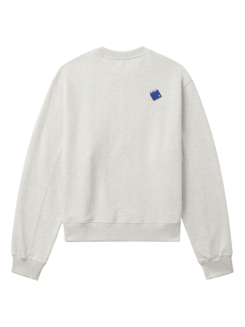 back-patch cotton sweatshirt - 6