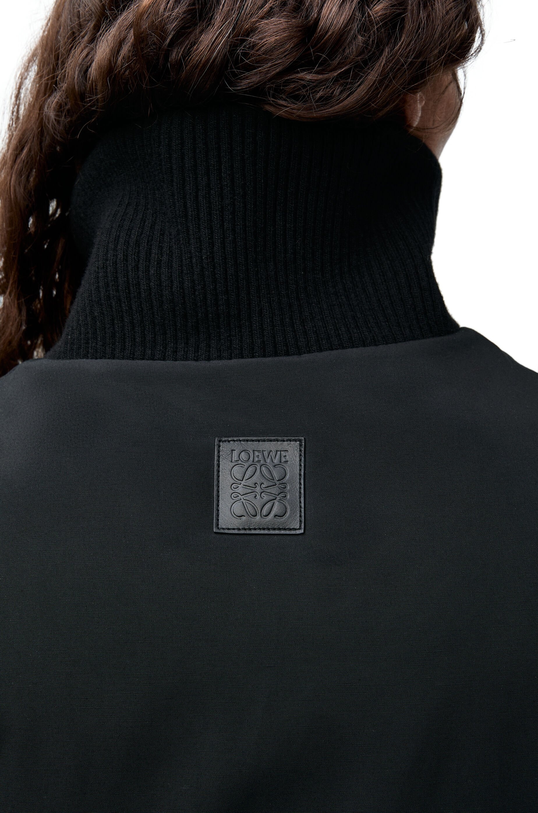 Puffer vest in technical cotton - 5