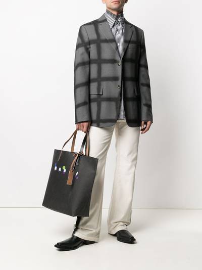 Marni check-pattern single-breasted blazer outlook