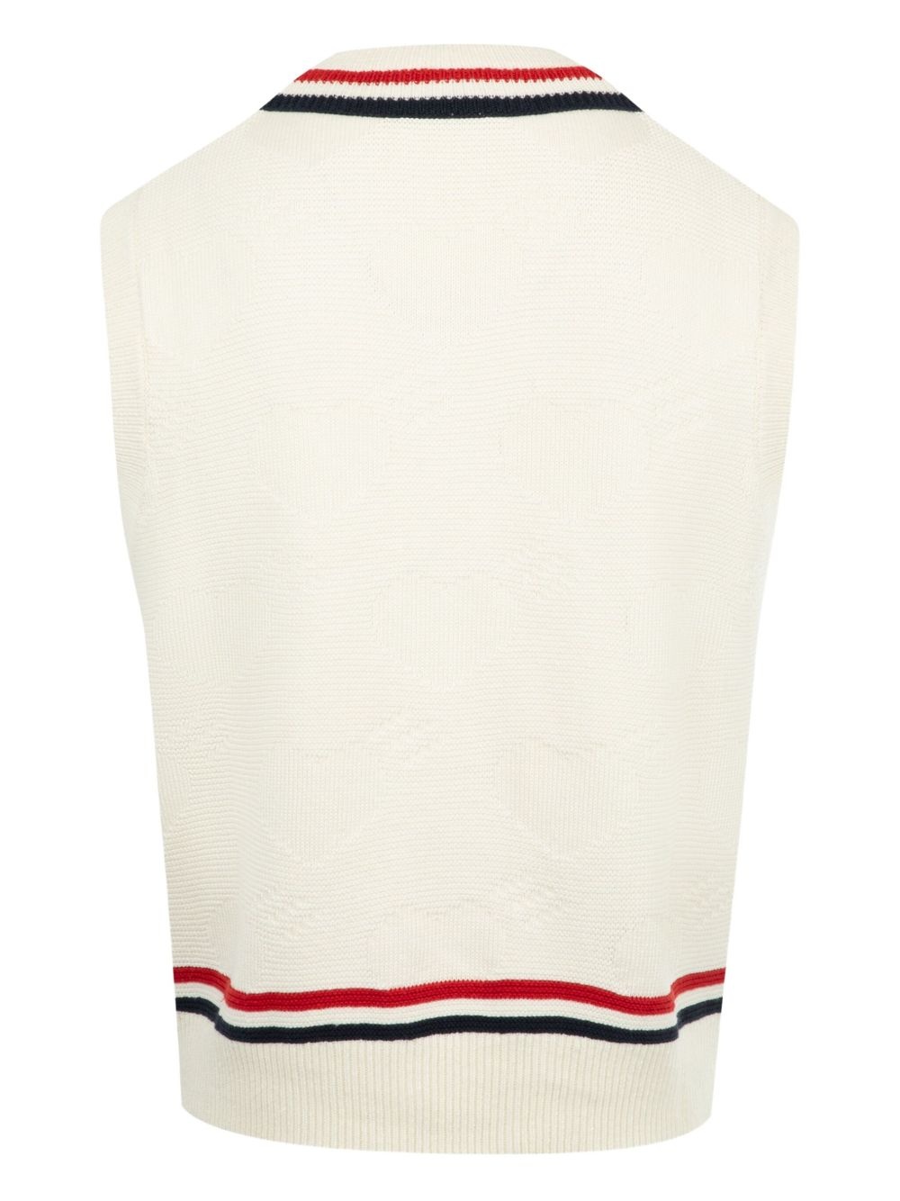sleeveless v-neck knitted vest - 2