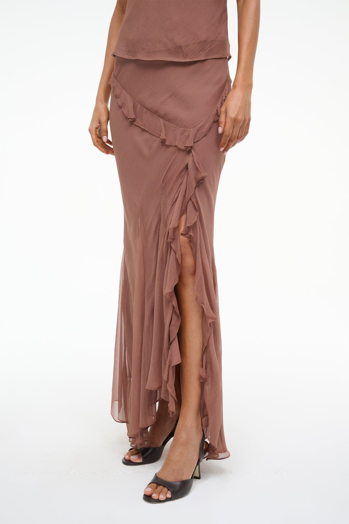STAUD DIANA SKIRT MOCHA - 5