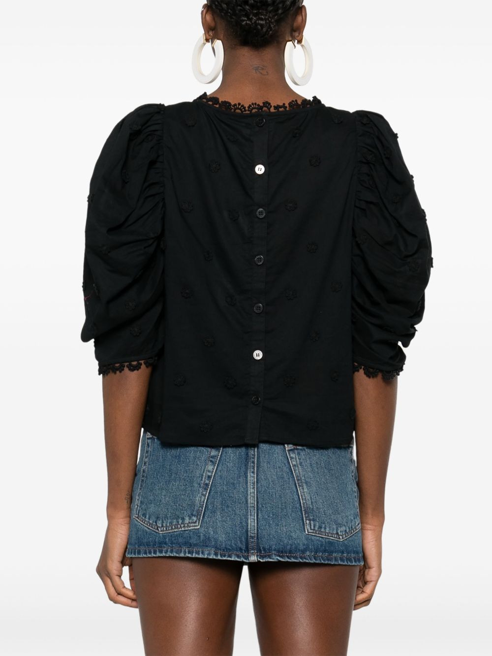 3D flowers blouse - 4