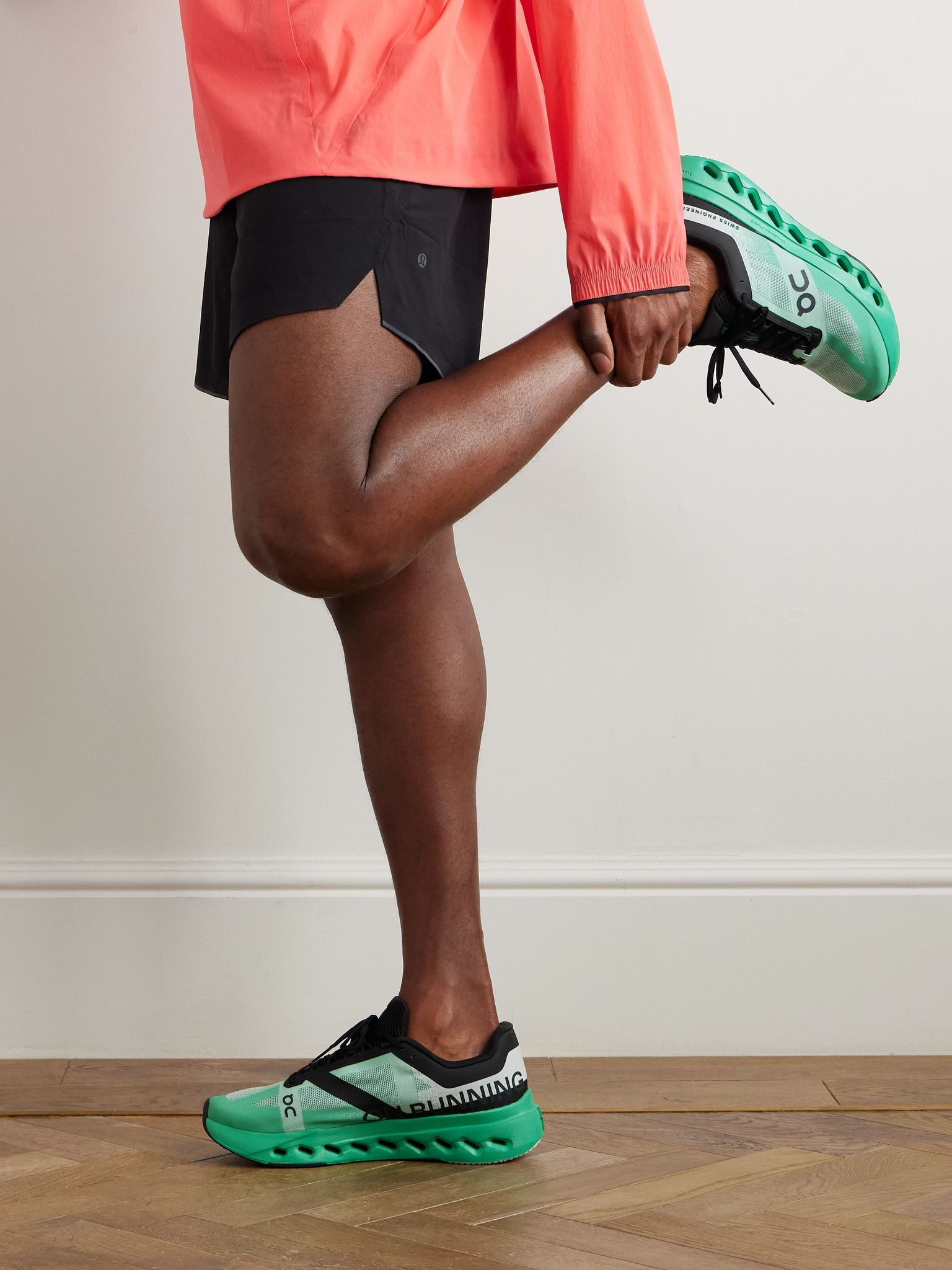 Cloudsurfer Next Rubber-Trimmed Mesh Running Sneakers Green - 2