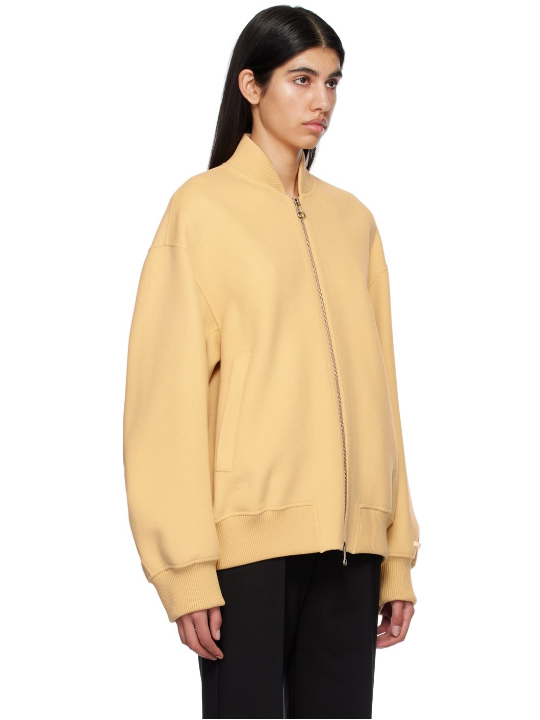 Yellow Double-Faced Bomber Jacket - 2