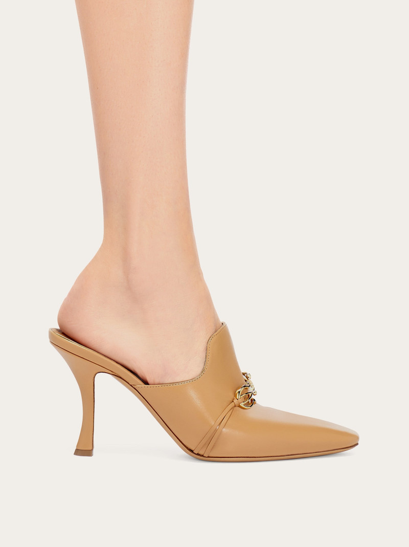 FERRAGAMO Gancini ornament mule outlook