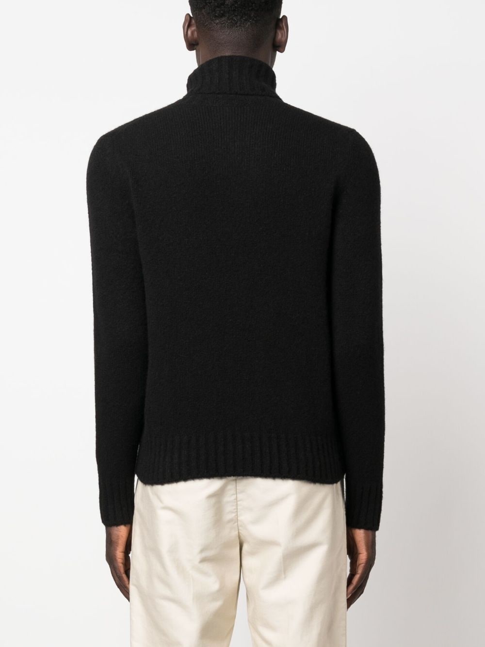 roll-neck cashmere-silk jumper - 4