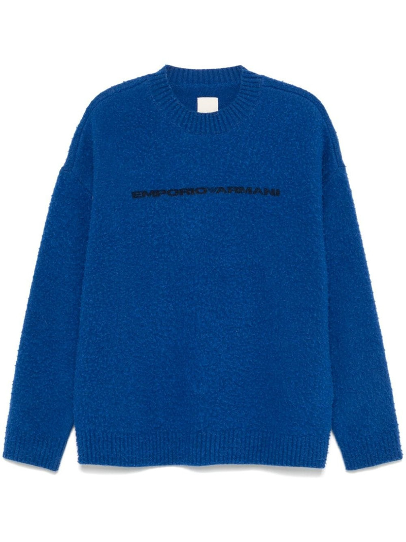 logo-print sweater 1