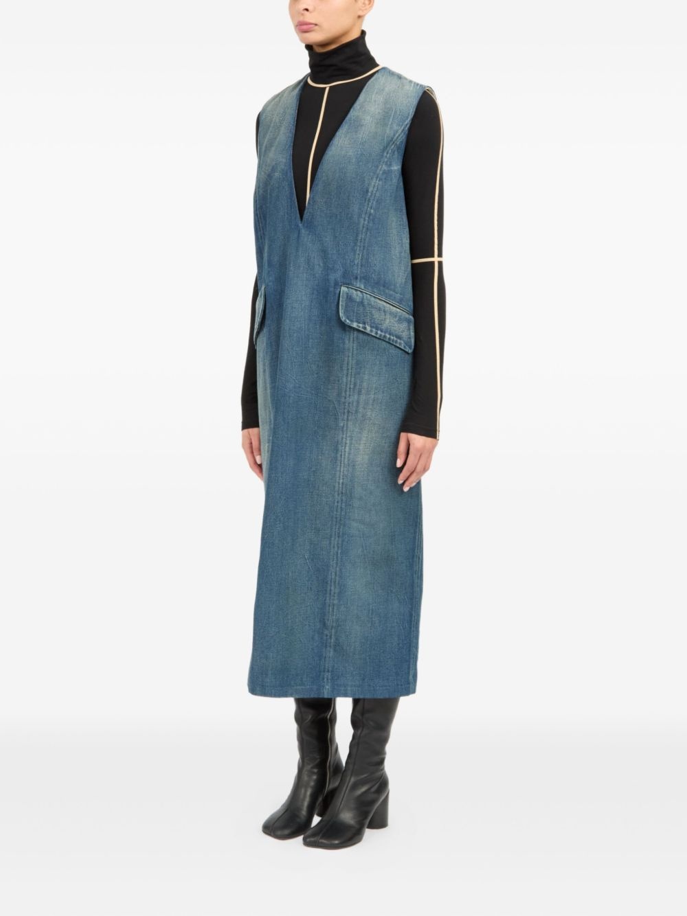 cotton midi dress - 2