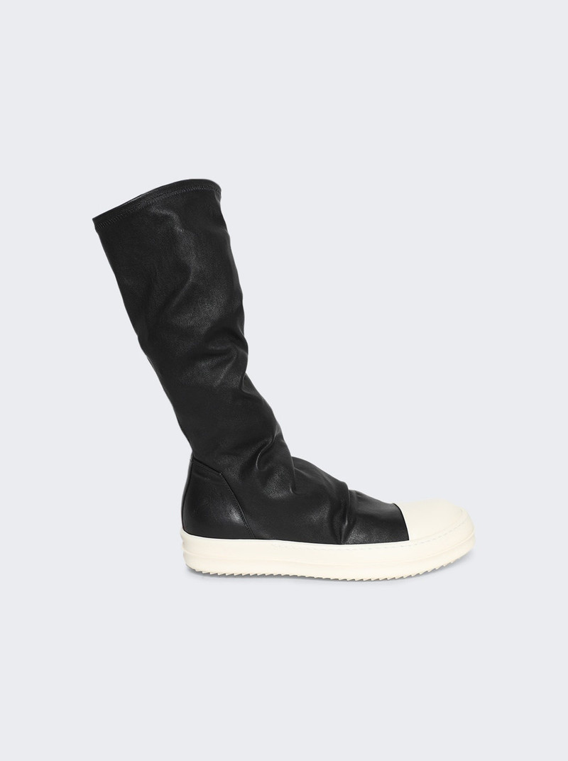 Mid-calf Sock Sneakers Black And Milk 1