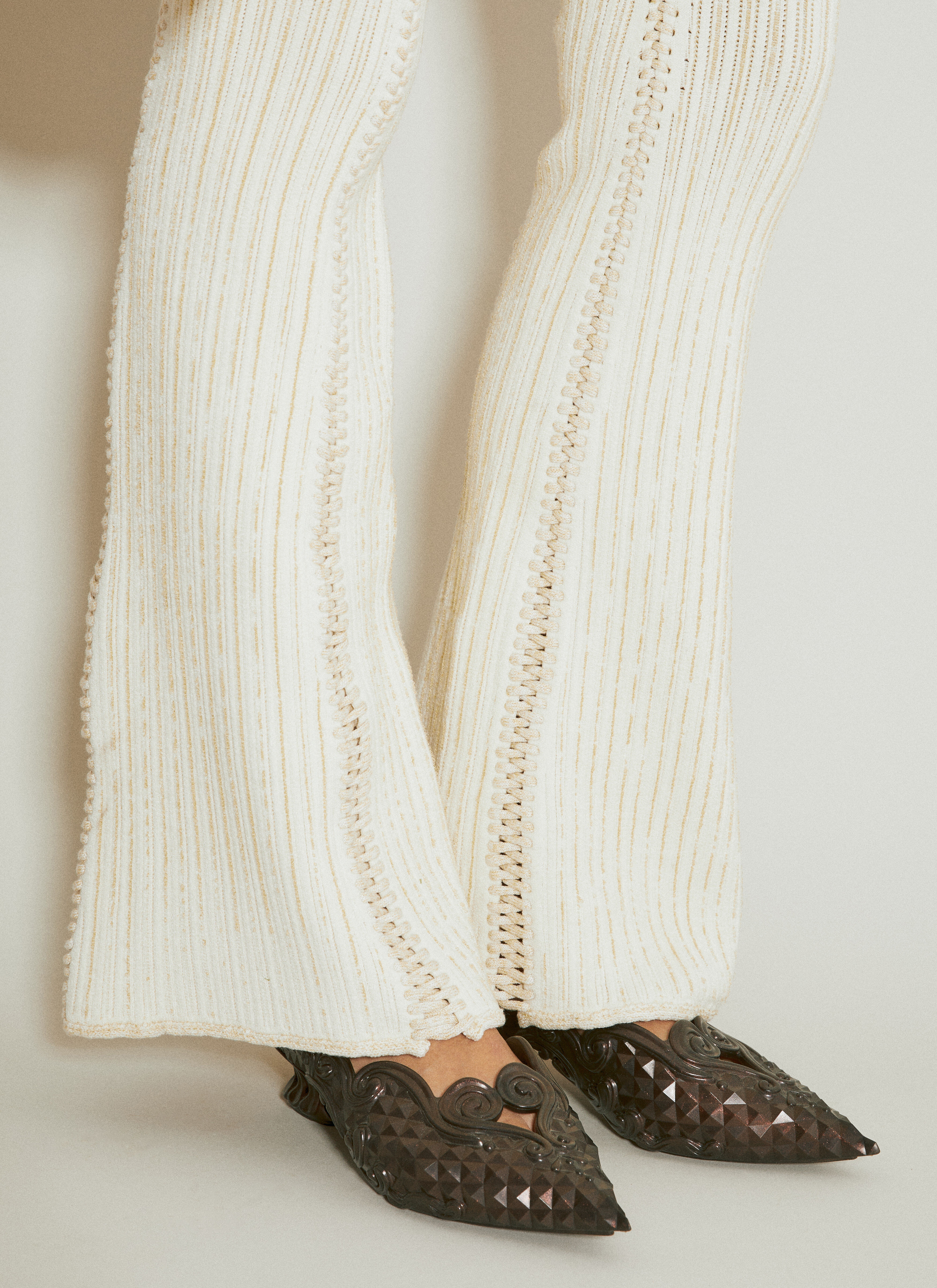Tent Flared Knit Pants - 5