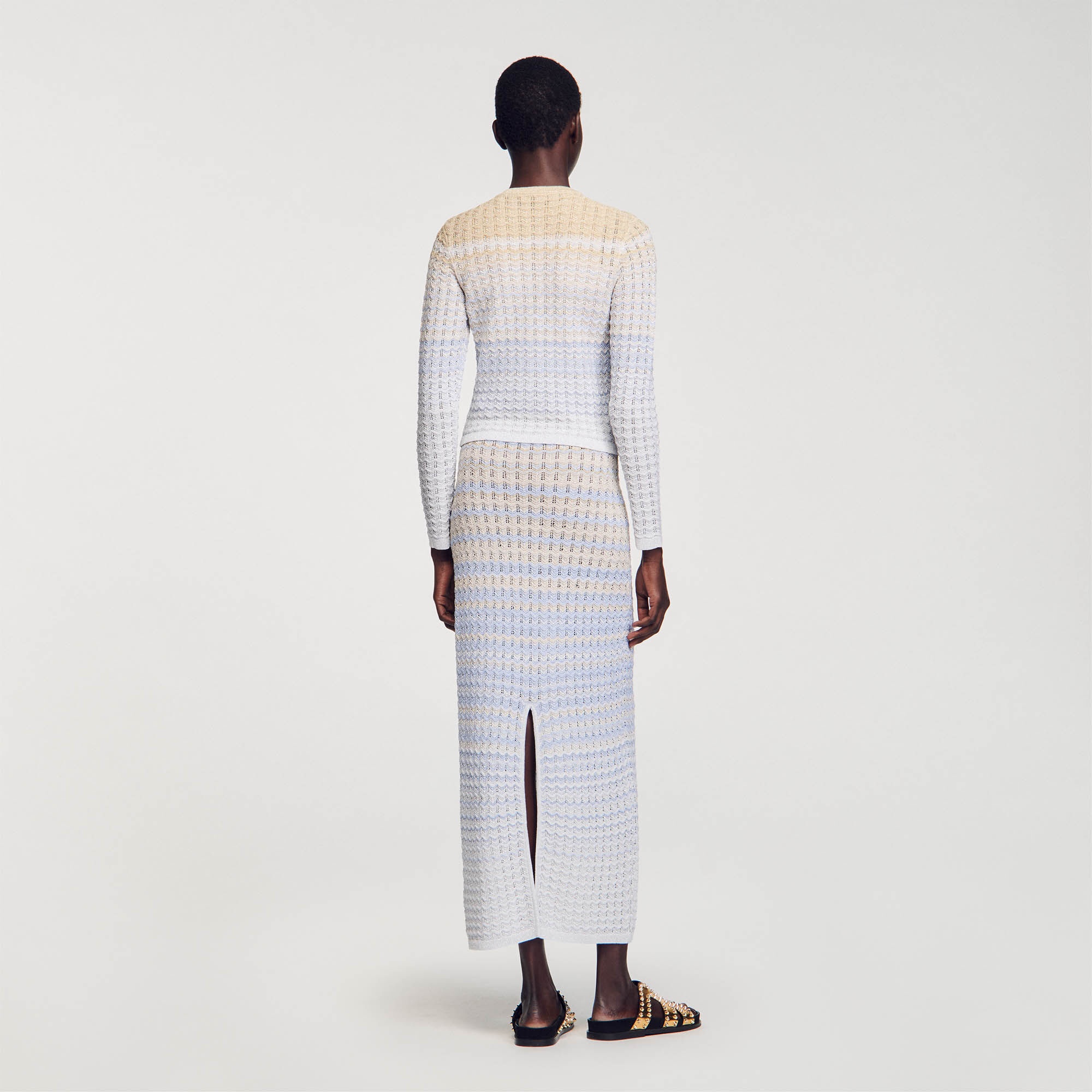 GRADIENT KNIT CARDIGAN - 6