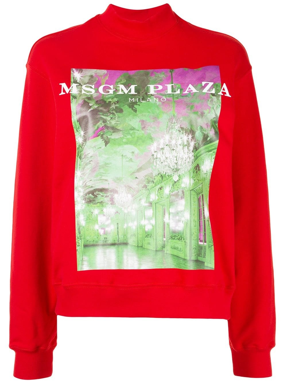 Plaza-print cotton sweatshirt - 1