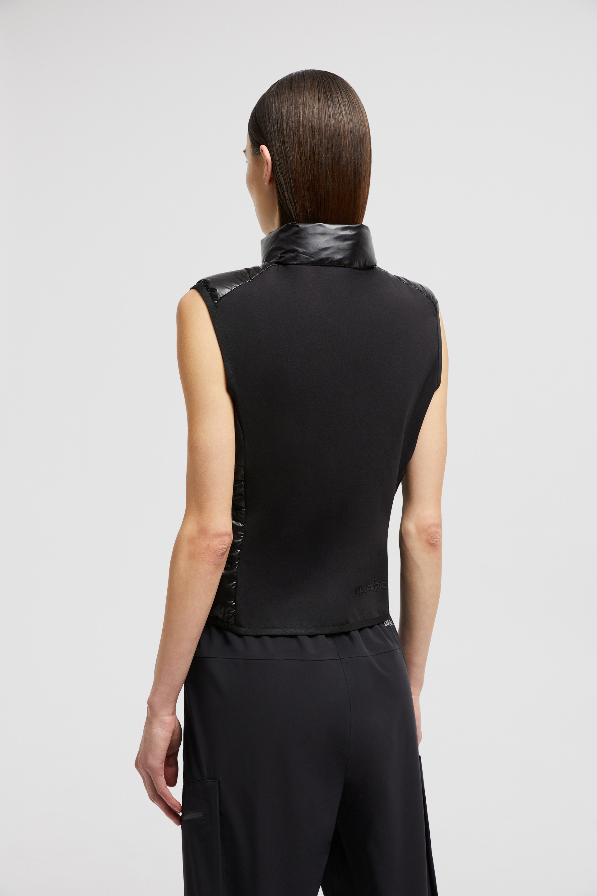 Padded Zip-Up Jersey Vest - 5