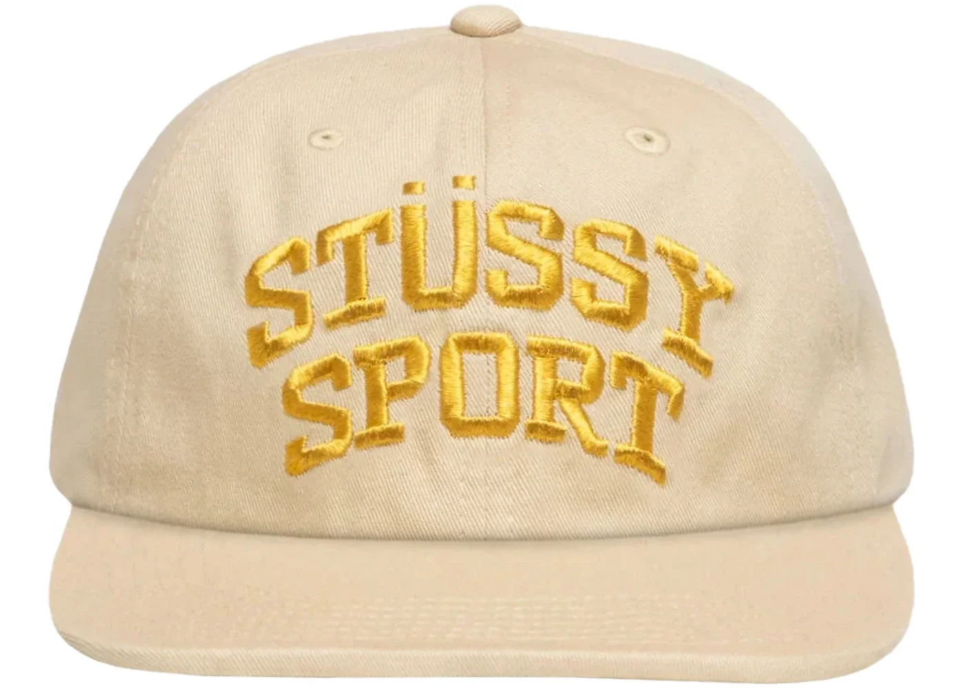 Stussy Mid Depth Sport Snapback Natural/Gold - 1