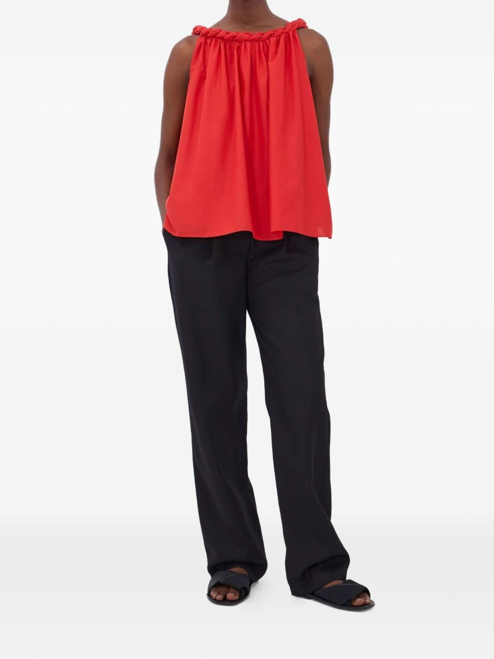 Garino twisted-neck top - 2