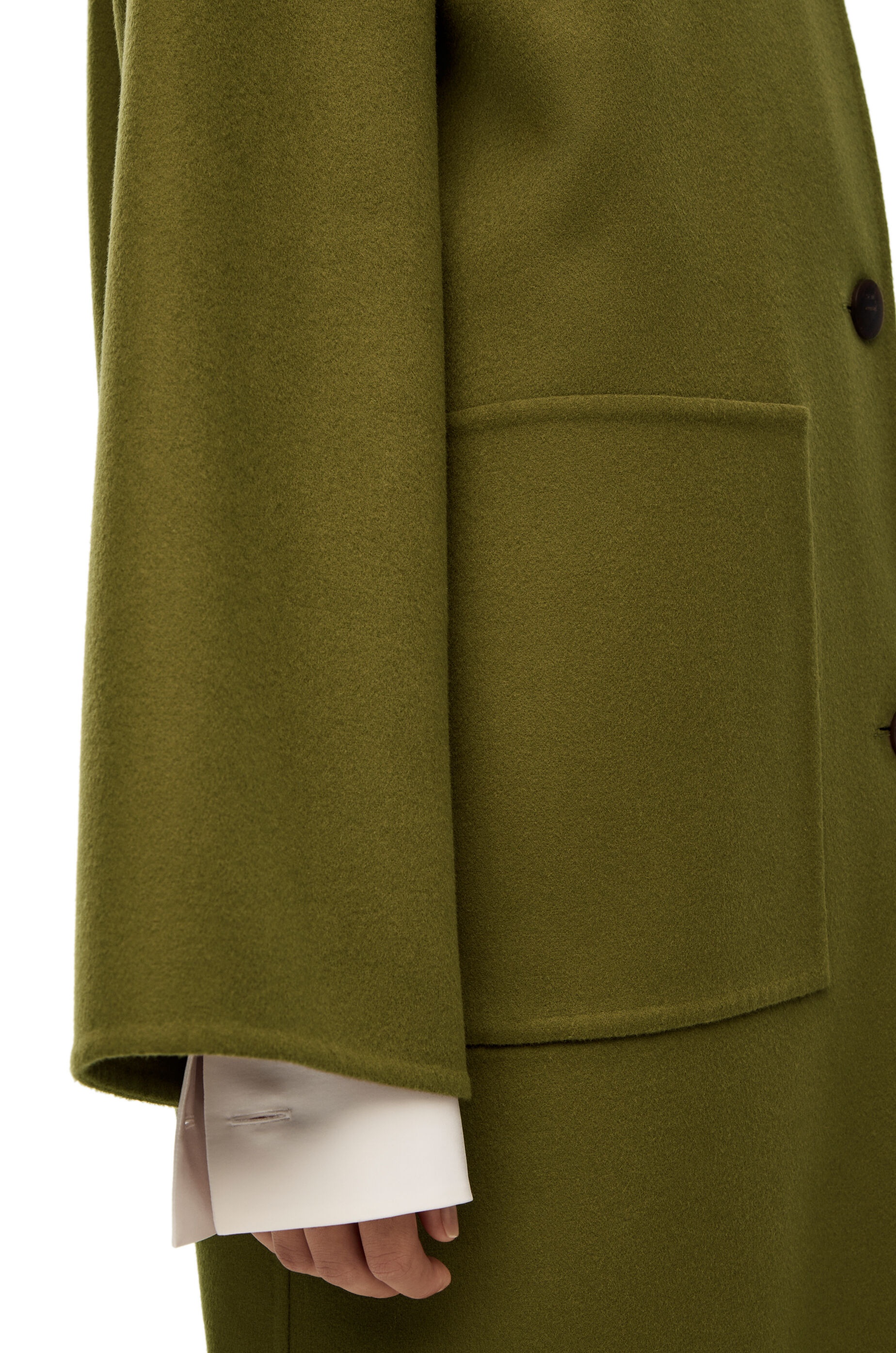 Raglan coat in wool and cashmere - 5