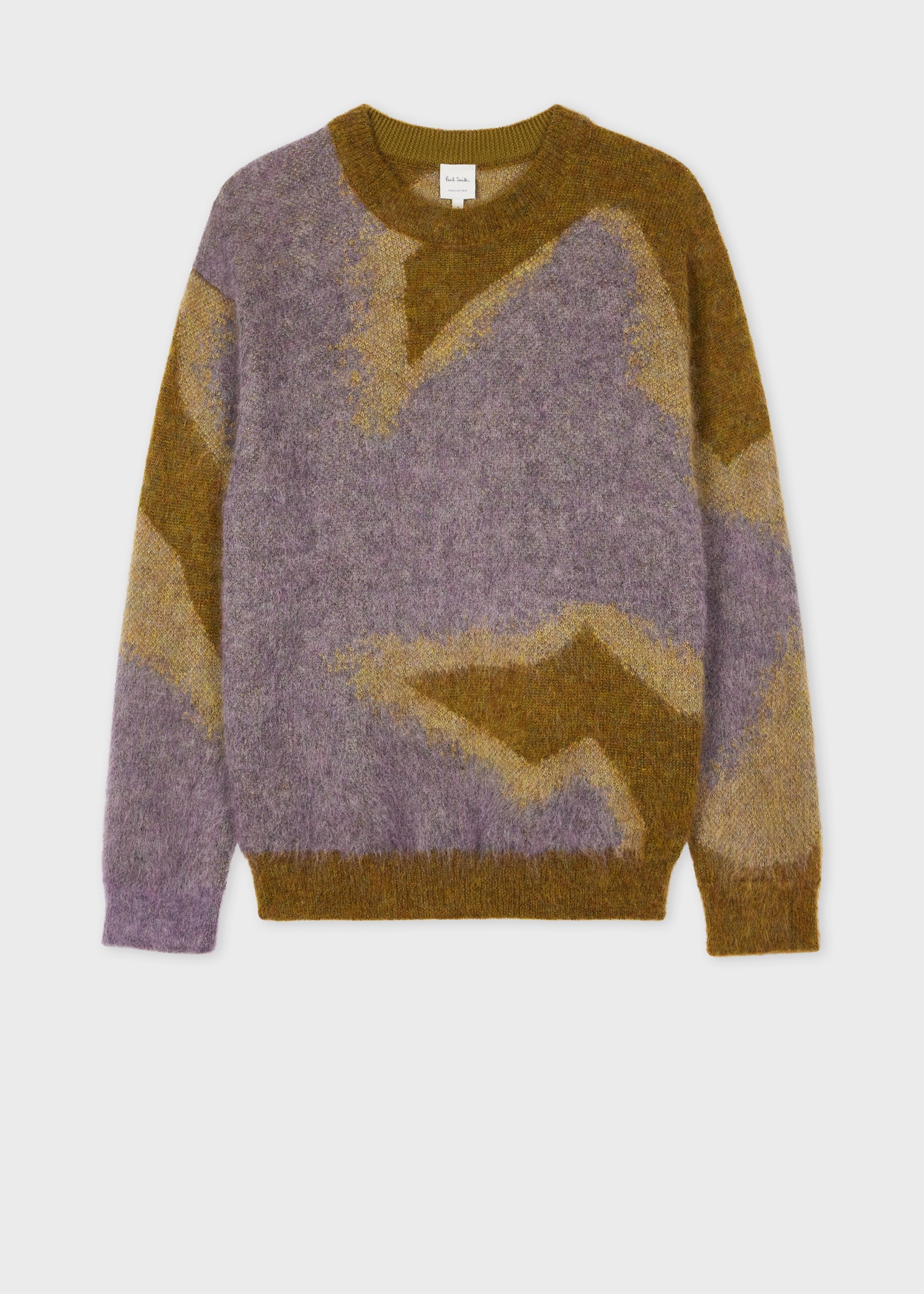 'Photogram Leaves' Mohair-Blend Sweater - 1