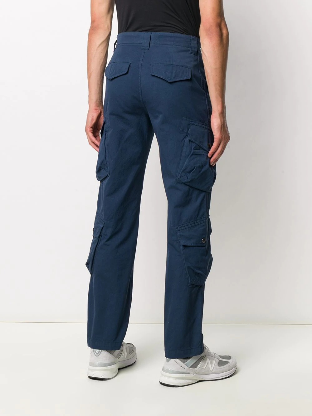 straight-leg cargo trousers - 4