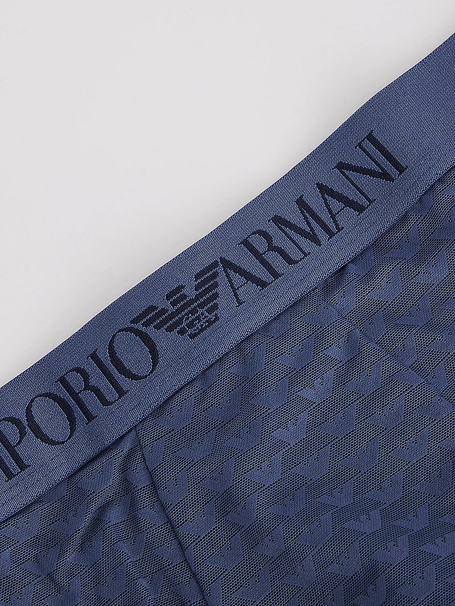 Monogram Mid-Rise Stretch-Woven Trunks - 5