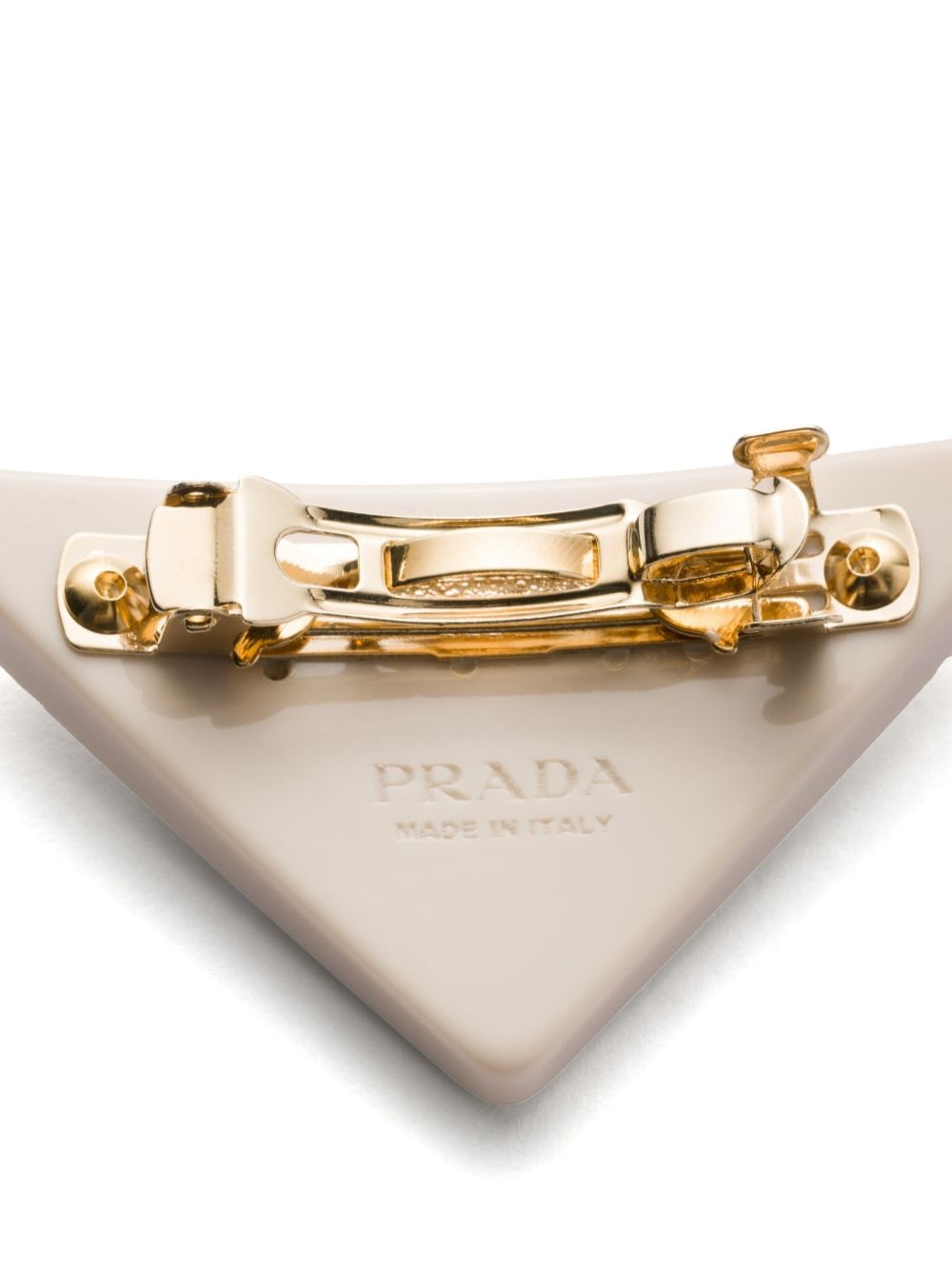 triangle-logo hair clip - 2