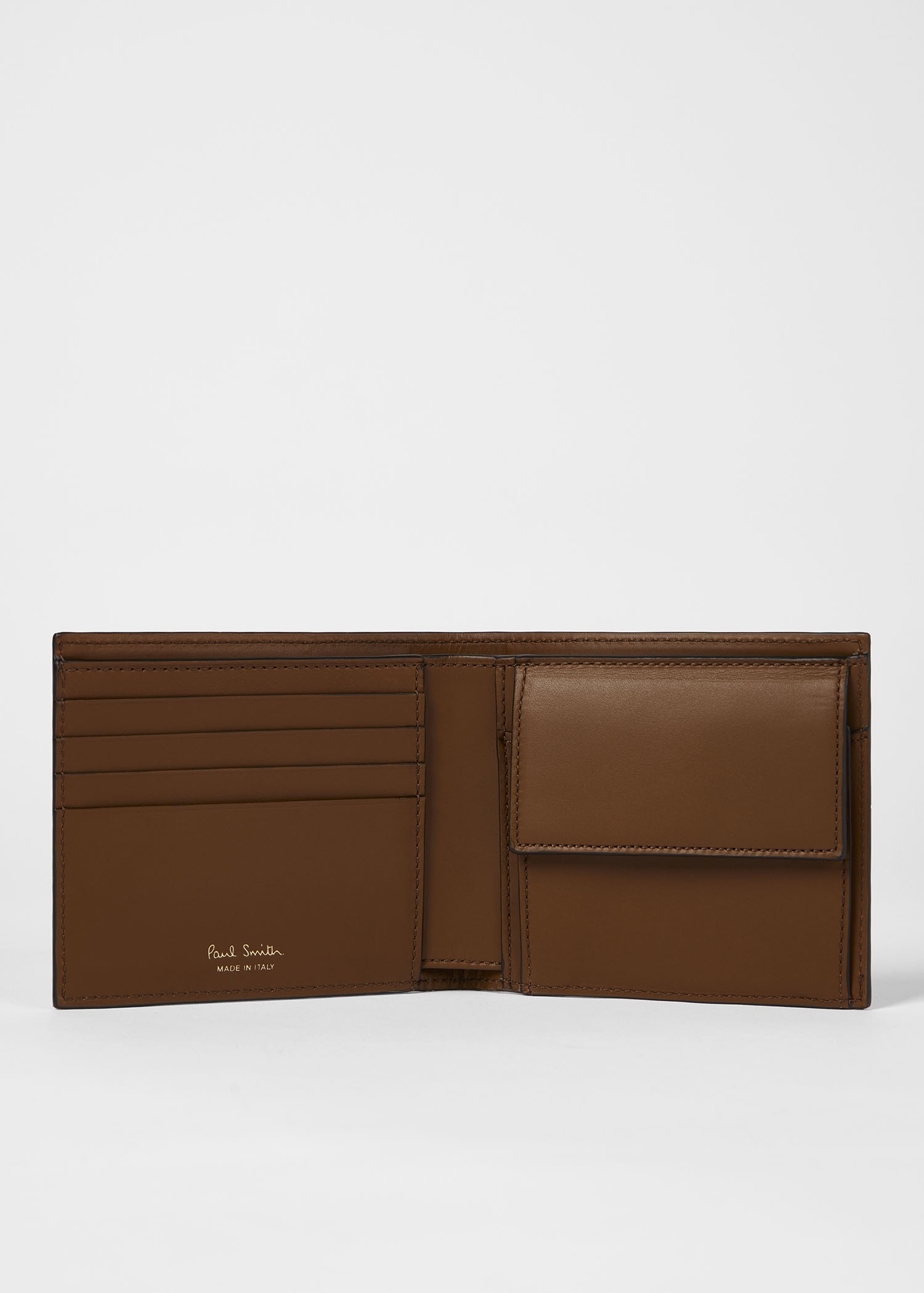 'Signature Stripe' Coated Canvas Billfold And Coin Wallet - 3