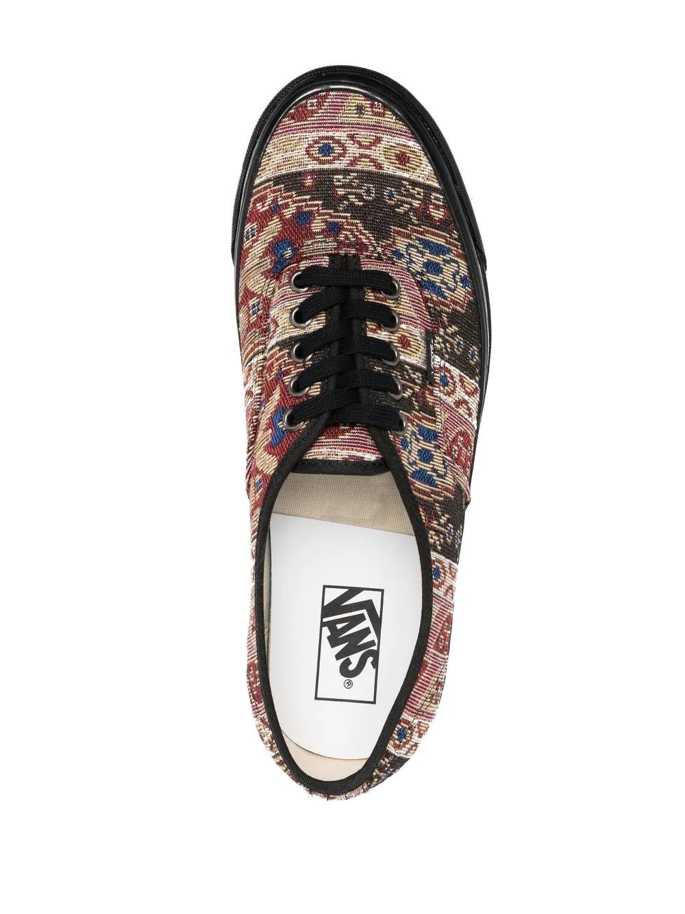 jacquard lace-up sneakers - 4
