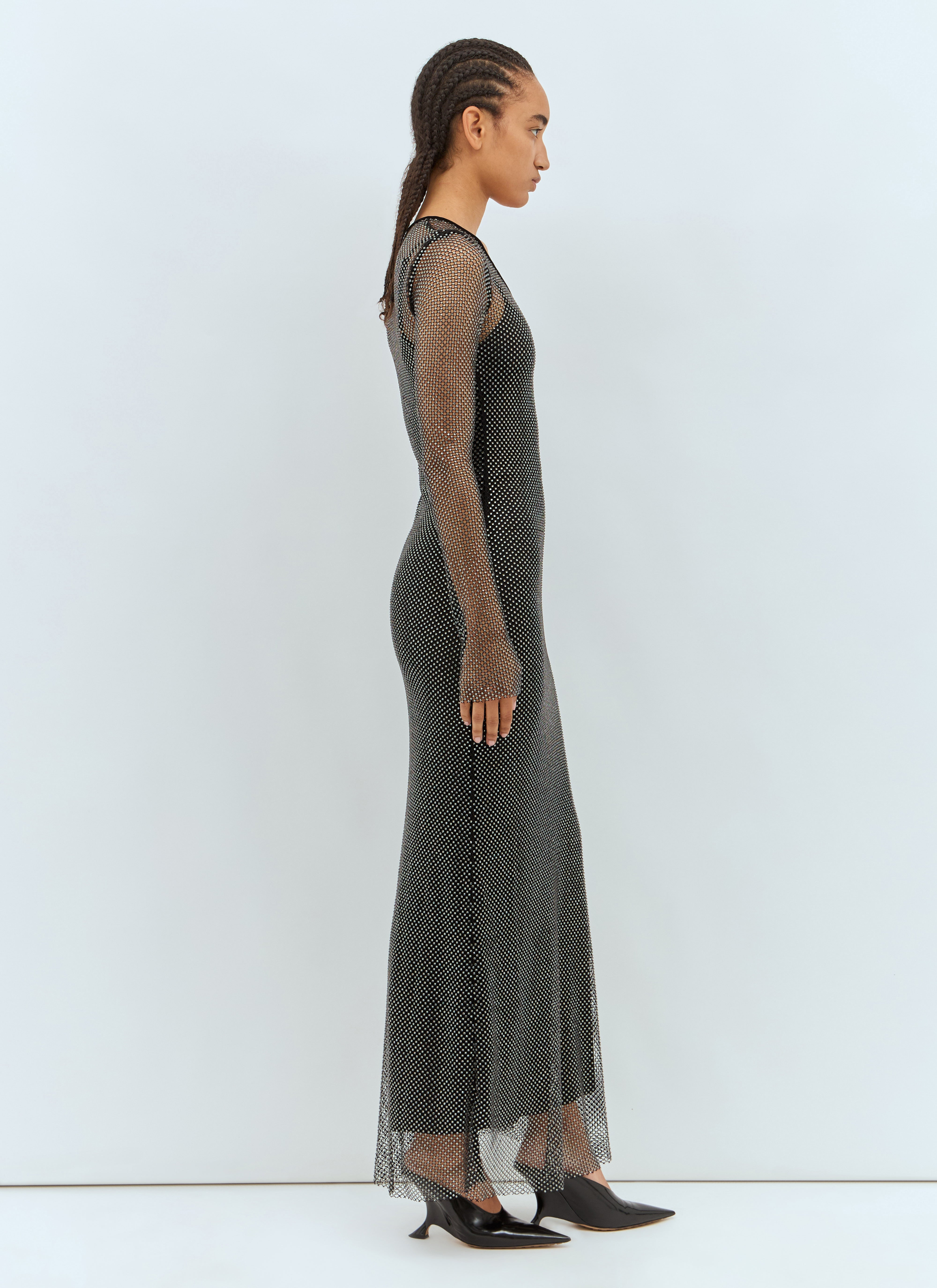 Sportmax Women Rhinestone Tulle Maxi Dress - 2