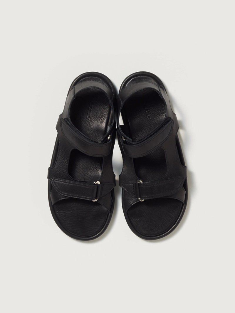 AURALEE SOFT LEATHER DOUBLE STRAP SANDALS outlook