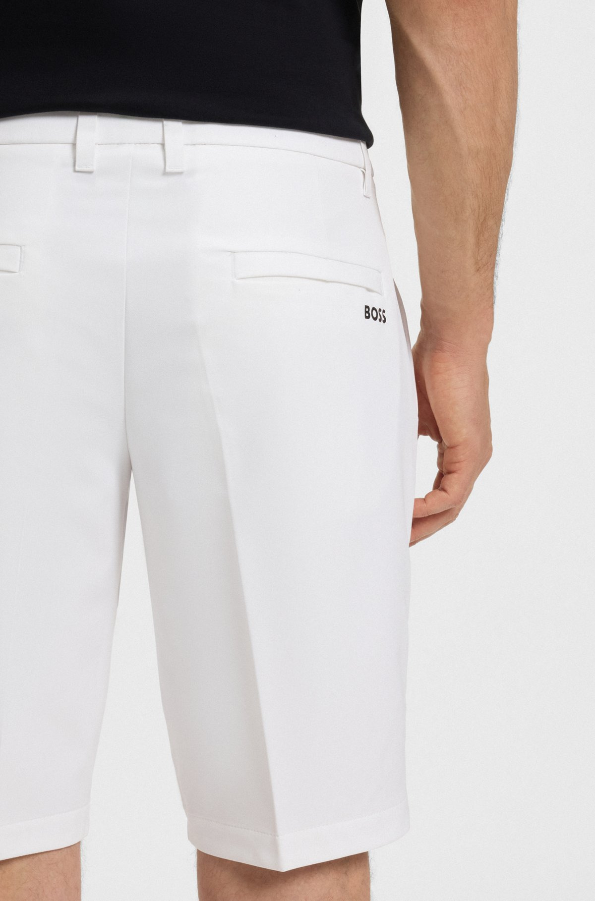 SLIM-FIT SHORTS IN WATER-REPELLENT STRETCH FABRIC - 5